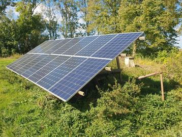 Zonnepanelen op wagen, mobiele opstelling beschikbaar voor biedingen