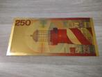 Gouden biljet 250 gulden Vuurtoren, 1985, Postzegels en Munten, Bankbiljetten | Nederland, 250 gulden, Ophalen of Verzenden