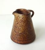 Keramiek kan met oor licht en donkerbruin  Mobach 3158-k, Ophalen of Verzenden