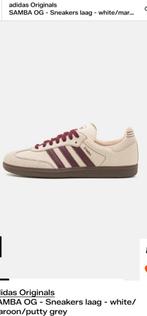 Adidas Samba OG Sneakers - Wit/Maroon, Bruin, Adidas, Nieuw, Ophalen of Verzenden