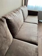 Bank Collin lederlook bruin 4-zits, Ophalen, 250 tot 300 cm, 75 tot 100 cm, Zo goed als nieuw