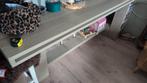 Bartafel steigerhout grey wash + krukken/stoelen t.e.a.b., Ophalen of Verzenden, Gebruikt, Overige typen