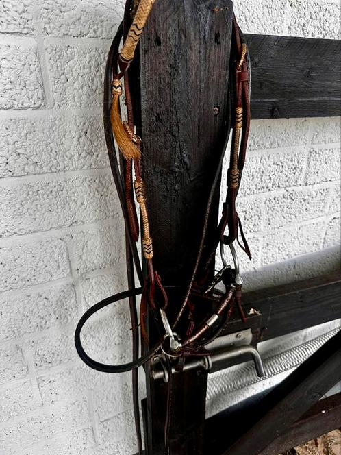 Zeer mooi western hoofdstel, Dieren en Toebehoren, Paarden en Pony's | Hoofdstellen en Tuigage, Zo goed als nieuw, Western, Ophalen of Verzenden