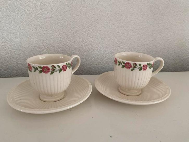 Wedgwood Rosalind Espresso Kopjes, Huis en Inrichting, Keuken | Servies, Zo goed als nieuw, Kop(pen) en/of Schotel(s), Wedgwood