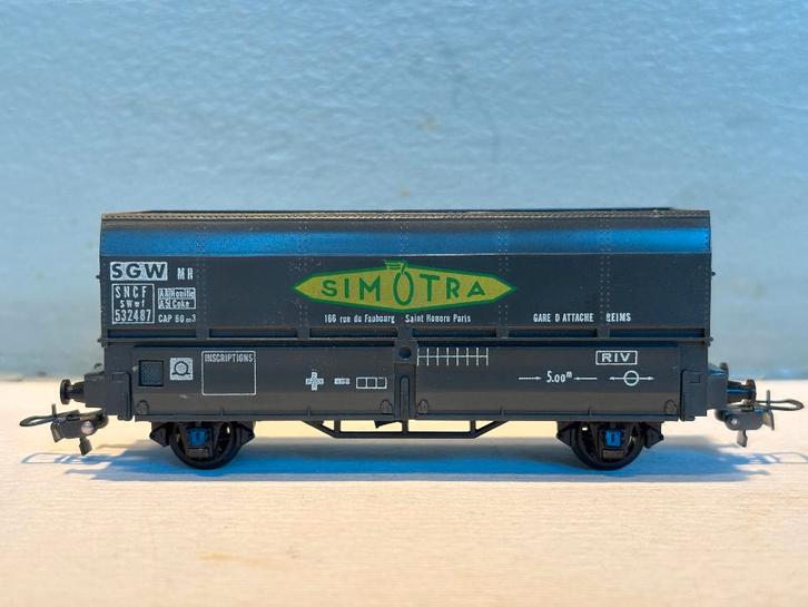 Vintage Hornby ACHO 7090 Simotra kolenwagon, Hobby en Vrije tijd, Modeltreinen | H0, Zo goed als nieuw, Wagon, Gelijkstroom of Wisselstroom