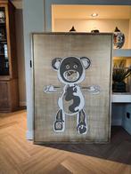 Paneel schilderij beer goud klibansky modern groot xxl, Ophalen