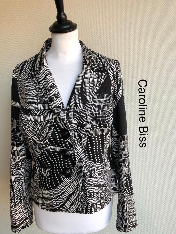 Caroline Biss Blazer 97% katoen {mt: 40} 5585-11,2, Kleding | Dames, Jasjes, Kostuums en Pakken, Zo goed als nieuw, Maat 38/40 (M)