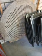 Belagio Tuinset - Teak Tafel & 4 Stoelen, Tuin en Terras, 4 zitplaatsen, Gebruikt, Teakhout, Ophalen of Verzenden