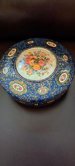 Vintage Koekblik met Bloemenmotief, Antiek en Kunst, Ophalen