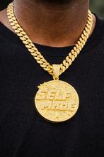 Luxe Iced-Out Cuban Link Kettingen - SELF MADE Hanger, Sieraden, Tassen en Uiterlijk, Kettingen, Nieuw, Ophalen of Verzenden, Goud