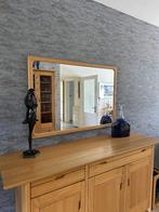 SET DEAL -beuken dressoir + spiegel én vitrinekast-, Huis en Inrichting, Kasten | Dressoirs, Ophalen, Gebruikt, 150 tot 200 cm