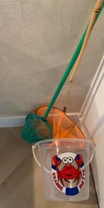 Visnet, schepnet 2 x & emmer, Ophalen, Zo goed als nieuw, Net of Fuik