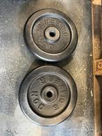 2 x 10 kg les mills don oliver bodypump halter schijven, Sport en Fitness, Fitnessmaterialen, Halterschijven, Gebruikt, 2 x 10 kg