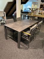 Te koop: Dining tuin set (teakhout aluminium HPL), Ophalen, 4 zitplaatsen, Aluminium, Zo goed als nieuw
