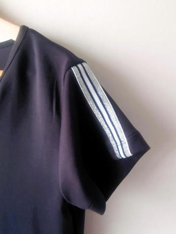 Triple Nine blauwe jurk, maat M incl. zilver legging beschikbaar voor biedingen