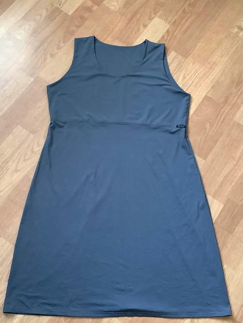 BORIS INDUSTRIES jurk antraciet soort travelstof gevoerd XXL, Kleding | Dames, Jurken, Zo goed als nieuw, Maat 46/48 (XL) of groter