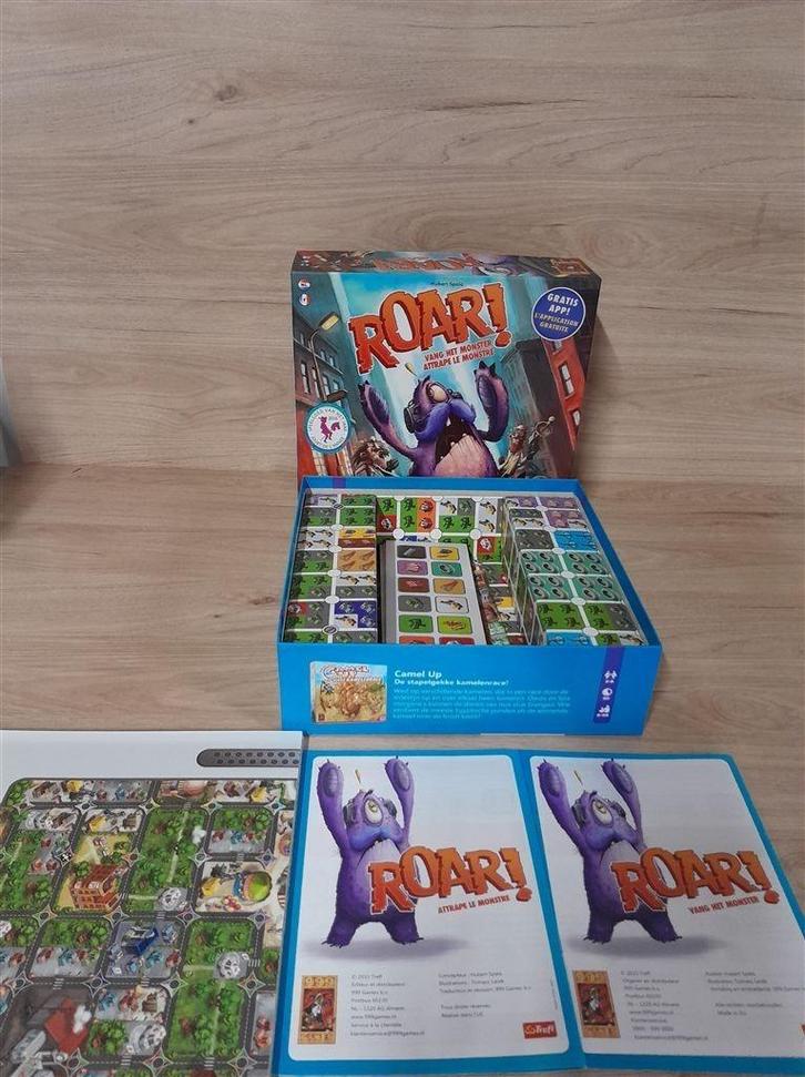 Roar ! Vang het monster - 999 games - s3541, Hobby en Vrije tijd, Gezelschapsspellen | Bordspellen, Zo goed als nieuw, Ophalen of Verzenden