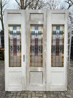 3 -delige set glas in lood deuren jugendstil 244x189cm., Ophalen