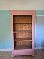 Roze boekenkast met lade, Huis en Inrichting, Kasten | Boekenkasten, Ophalen, Gebruikt, Klassiek, Grenenhout