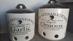 Knoflook en uien pot, Huis en Inrichting, Ophalen, Zo goed als nieuw, Overige materialen, Pot, Bus of Blik