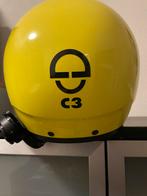 Schuberth C3  Maat 59 - Geel  integraal  + Sena Comm. S10, Motoren, Kleding | Motorhelmen, Overige merken, Heren, Ophalen of Verzenden