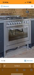 Hotpoint Ariston CP98SP A NL/HA gasfornuis, Ophalen, Gebruikt, 60 cm of meer, Gas