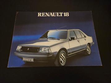 Brochure Renault 18 model 1984 Italië  beschikbaar voor biedingen
