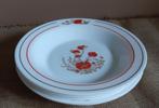 Arcopal Diepe Borden - Set van 5 - Vintage Bloemmotief, Antiek en Kunst, Antiek | Servies los, Ophalen of Verzenden