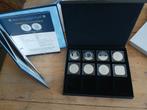 zilver vergulde munten set, Ophalen of Verzenden, Verzamelmap