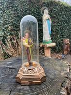 Vintage St Jozef beeldje ❤️ met kindje in stolp, Ophalen of Verzenden