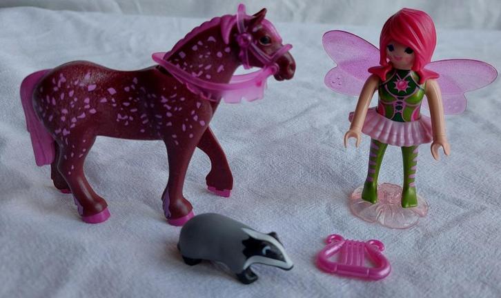 Playmobil 5449 Bosfee Surya met Paard III, Kinderen en Baby's, Speelgoed | Playmobil, Gebruikt, Complete set, Ophalen of Verzenden