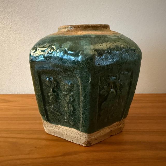 Grote gemberpot, antiek, vintage, brocante, netjes, Ophalen of Verzenden