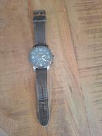 Fossil horloge, Overige merken, Leer, Staal, Ophalen of Verzenden