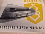 1956 zeldzame Berliet PLB 6 PLB 8 bus touringcar brochure, Ophalen of Verzenden, Zo goed als nieuw, Overige merken