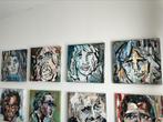 Pink Floyd ~ portret schilderijen ~ atelier, Ophalen of Verzenden, Nieuw, Schilderij, Minder dan 50 cm
