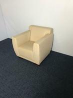 1 x Palau fauteuil, crème leer, Huis en Inrichting, Fauteuils, Ophalen, Gebruikt, Minder dan 75 cm, Leer