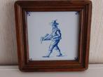 Ingelijste tegel Man met mand Handwerk Westraven Anno 1661, Antiek en Kunst, Antiek | Wandborden en Tegels, Ophalen of Verzenden