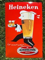 Vintage Heineken Reclamebord, Verzamelen, Ophalen of Verzenden, Gebruikt, Reclamebord