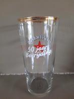 Heineken glas 50 jaar bevrijding met gouden rand, Ophalen of Verzenden, Zo goed als nieuw, Glas of Glazen, Heineken