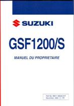 Suzuki GSF1200/S manuel (5026z), Motoren, Handleidingen en Instructieboekjes, Suzuki