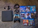 PS4 Slim 1tb met 2 controllers en games, Spelcomputers en Games, Spelcomputers | Sony PlayStation 4, Ophalen, Met 2 controllers