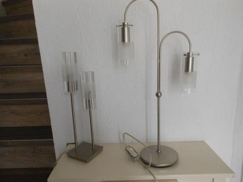 Twee mooie lampen met dimmer., Huis en Inrichting, Lampen | Tafellampen, Zo goed als nieuw, Minder dan 50 cm, Ophalen