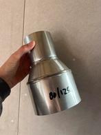 RVS Verloopstuk houtkachel 80/125, Huis en Inrichting, Kachels, Ophalen, Hout, Houtkachel