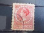 1927 - koningin wilhelmina 2,5 gulden (296a), Postzegels en Munten, Postzegels | Nederland, Verzenden, Gestempeld