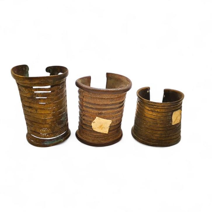 Set antieke Bronzen Afrikaanse Betaalmiddelen, Antiek en Kunst, Antiek | Koper en Brons, Brons, Ophalen of Verzenden