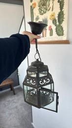 Vintage zwarte hanglamp FRANTZEN, Ophalen, Gebruikt, Minder dan 50 cm