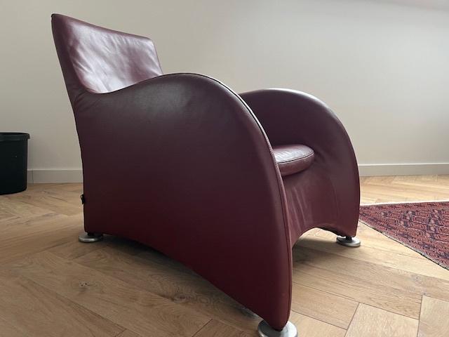 Loge fauteuil montis, Huis en Inrichting, Fauteuils, Gebruikt, Leer, 50 tot 75 cm, 75 tot 100 cm, Ophalen