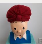 Bordeauxrode muts tulband plooien mode dame vintage oud, Ophalen of Verzenden