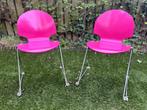 Fritz Hansen vlinder stoelen (twee stuks - roze), Huis en Inrichting, Stoelen, Twee, Gebruikt, Ophalen, Overige kleuren