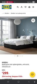 2 persoons bed nordli Ikea prijs in overleg., Huis en Inrichting, Slaapkamer | Boxsprings, Ophalen of Verzenden, Zo goed als nieuw